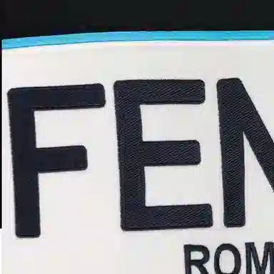 Fendi SS23 Colorblock Logo Hoodie Blue