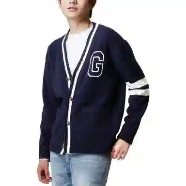 GAP Logo V-Neck Knit Sweater