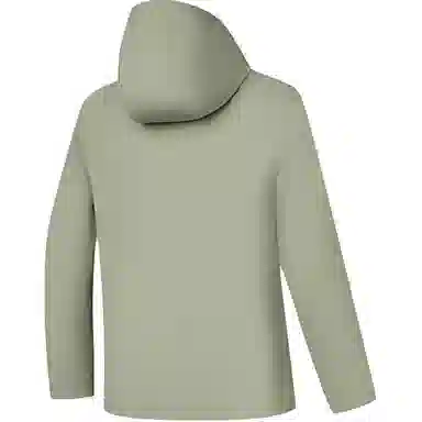 乔丹  运动生活系列 纯色连帽拉链舒适  防水防风耐磨冲锋衣 男款 鳄梨绿