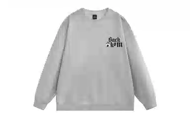 大卫贝肯 美式复古休闲宽松向日葵字母印花宽松百搭纯棉圆领脏脏卫衣 男女同款