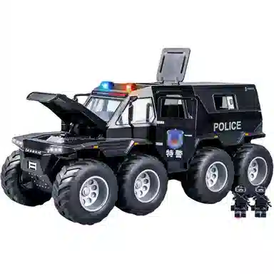 乐乐鱼 特警合金越野车 成品模型