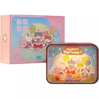 猫的天空之城 生日快乐小夜灯 成品模型