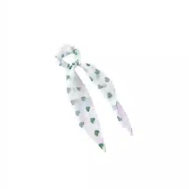 贯古今 爱心飘带发绳 可爱超仙甜美小清新日常洗脸外出头绳 布艺 发圈 女款