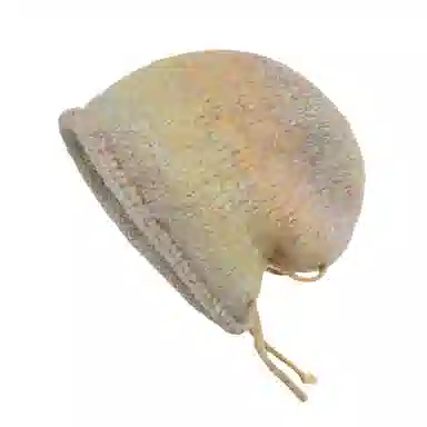 北极绒 渐变抽绳堆堆帽显脸小针织 羊毛 绒线帽 男女同款情侣款