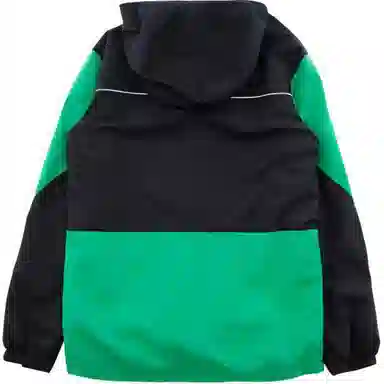 诺诗兰 连帽拉链拼色防风防水冲锋衣 青少年