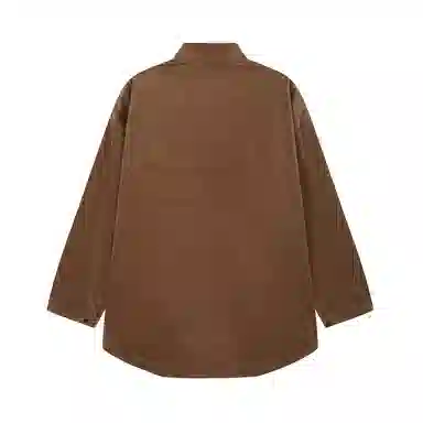 速写 街头纽扣复古灯芯绒潮流休闲长袖夹克 男款