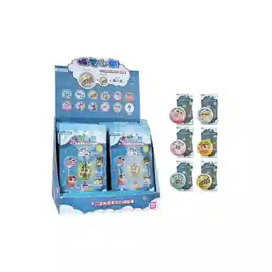 简动文创 蜡笔小新角色 十二生肖 动物变装系列 徽章