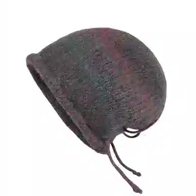 北极绒 渐变抽绳堆堆帽显脸小针织 羊毛 绒线帽 男女同款情侣款