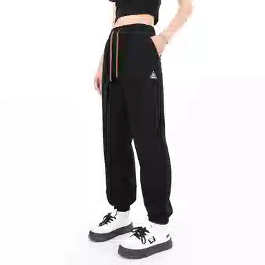 星际者 基础款宽松简约抽绳灯芯绒束脚时尚潮流针织运动裤 男女同款