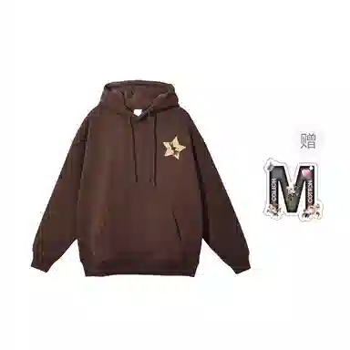 棉购 慵懒连帽春秋美式复古卫衣 男女同款
