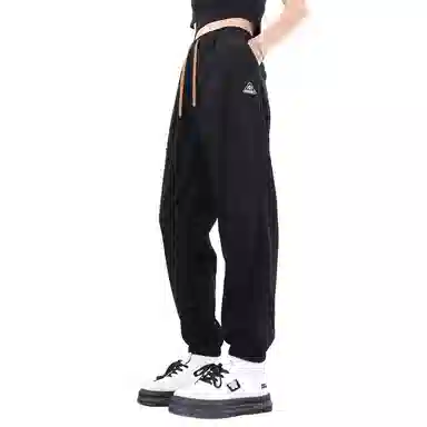 星际者 基础款宽松简约抽绳灯芯绒束脚时尚潮流针织运动裤 男女同款