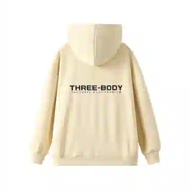 三体 到这里来吧系列 简约基础款字母印花宽松美式复古百搭连帽开衫长袖垂感自然直筒潮牌跑步健身篮球休闲运动套装 男女同款