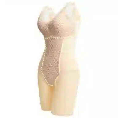 俏佳人 塑形美体提臀带胸垫无痕连体衣 女款