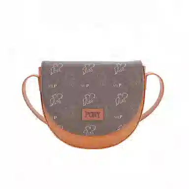 PinkyPinky Saddle Bag White/Brown