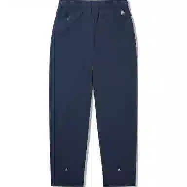 中国李宁 舒适休闲宽松直筒简约运动长裤 男款 海军蓝