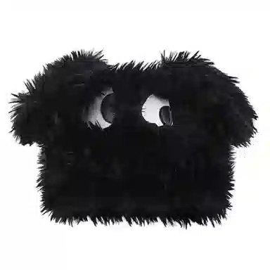 佩洛依 可爱卡通搞怪小狗 秋冬季加厚护耳毛绒毛保暖防寒针织 涤纶 绒线帽 男女同款情侣款