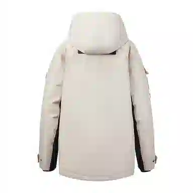 雅鹿 户外极寒运动加厚连帽保暖工装羽绒服 女款