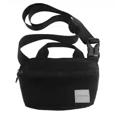 行途 中性风休闲简约日常通勤时尚百搭 尼龙 胸包腰包 男女同款情侣款 黑色/亚麻灰/白色/粉色/蓝色