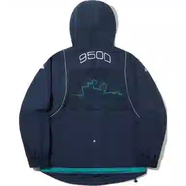 中国李宁 游山玩水 户外系列 反光防泼水防晒宽松夹克外套 男女同款 海军蓝色