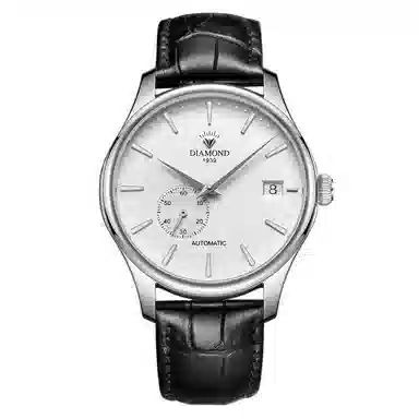 钻石自动机械机芯 国表 男女同款 白色表盘