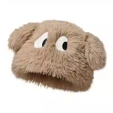 佩洛依 可爱卡通搞怪小狗 秋冬季加厚护耳毛绒毛保暖防寒针织 涤纶 绒线帽 男女同款情侣款