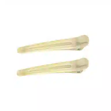 水中玉 简约韩式磨砂蓬松刘海夹前额鸭嘴夹发卡定位夹发饰 亚克力 发夹 女款