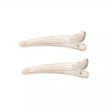 水中玉 简约韩式磨砂蓬松刘海夹前额鸭嘴夹发卡定位夹发饰 亚克力 发夹 女款