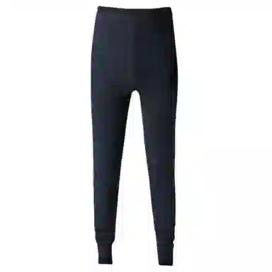 兰缪 青少年加厚摇粒绒新升级高弹修身不紧绷螺纹收口防风抗寒保暖裤 男款