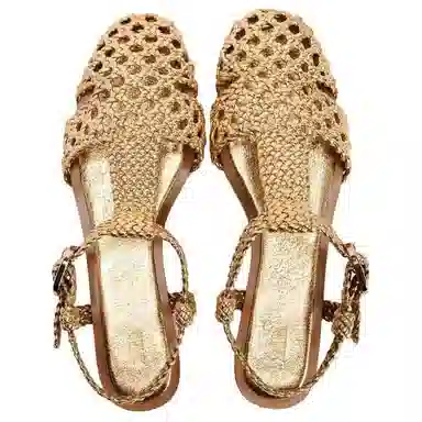 ZARA Roman Sandals Gold