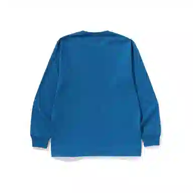 A Bathing Ape Ape Head Letter Print Long Sleeve Tee
