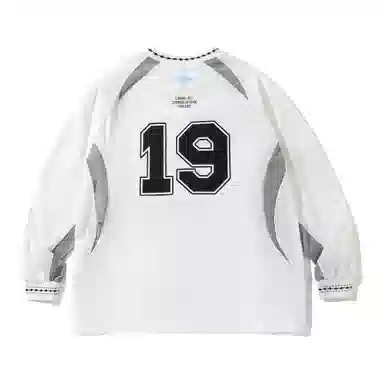 LUSHISI Racing V-Neck Long Sleeve Tee