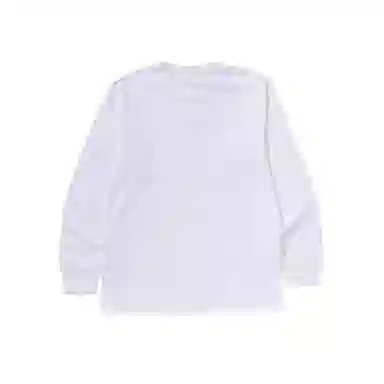 A Bathing Ape Ape Head Letter Print Long Sleeve Tee