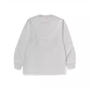 A Bathing Ape Ape Head Letter Print Long Sleeve Tee