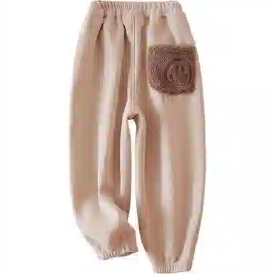 十月妈咪 笑脸休闲舒适长裤 深灰 中小童