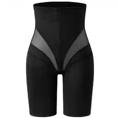 兰缪 高腰收腹翘臀隐形拉链排扣瘦腿束腰裤时尚美体产后修复软骨加压透气舒适无痕塑身裤 女款