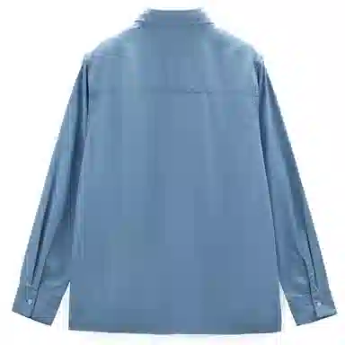 佐丹奴 简约翻领纯色休闲长袖衬衫 女款