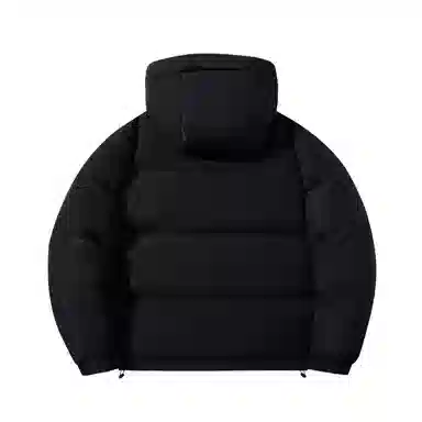 鸭鸭 经典暖冬系列 简约字母印花设计感青少年基础款插色学生党好物户外通勤防风保暖抗皱宽松休闲百搭连帽羽绒服 男女同款