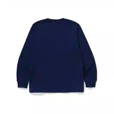 A Bathing Ape Ape Head Letter Print Long Sleeve Tee