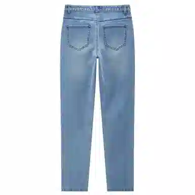 佐丹奴 猫须磨白中腰修身微弹牛仔裤 女款