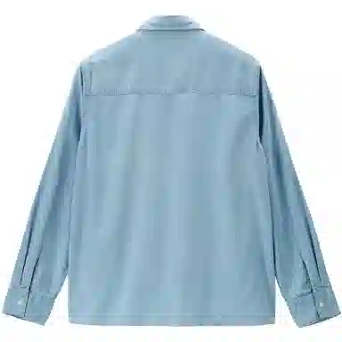 佐丹奴 简约翻领纯色休闲长袖衬衫 女款