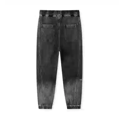 森马 潮流渐变温暖系带束脚牛仔裤 男款