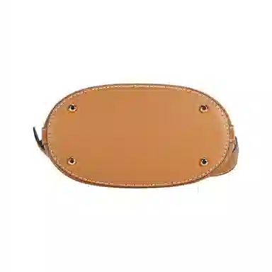 Tory Burch T Monogram Bucket Bag Medium Brown Denim