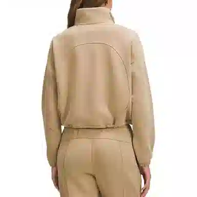 lululemon Brushed Softstreme Half Zip Mohave Brown