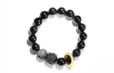 骊碧 新中式醒狮 国潮风小众 黑曜石 手串 男女同款情侣款