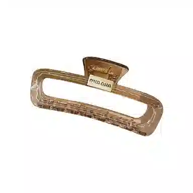 水中玉 高级感后脑勺气质抓夹发量多鲨鱼夹超大号夹子 亚克力 发夹 女款