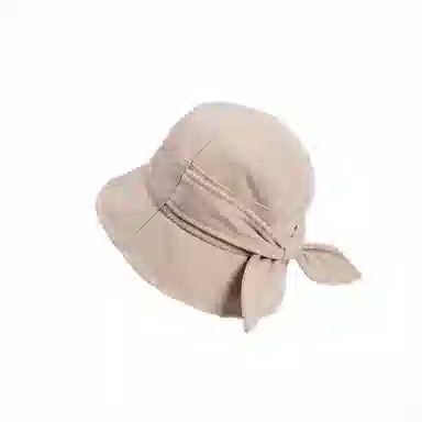 啄木鸟 文艺优雅气质蝴蝶结纯色盆帽秋冬保暖遮脸素颜显脸小桶帽 聚酯纤维 渔夫帽 女款