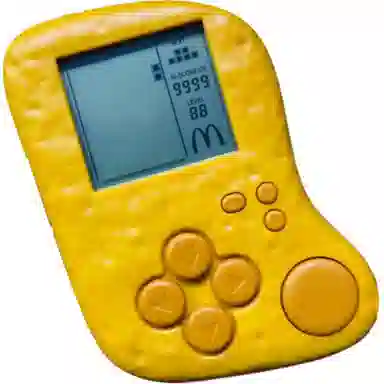 麦当劳 六一吃鸡快乐限定 俄罗斯方块 麦乐鸡块游戏机 玩具