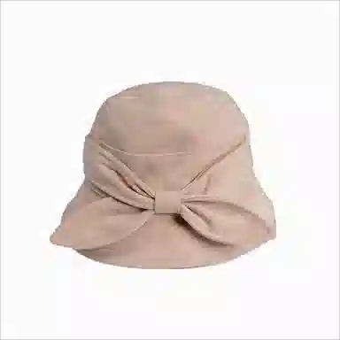 啄木鸟 文艺优雅气质蝴蝶结纯色盆帽秋冬保暖遮脸素颜显脸小桶帽 聚酯纤维 渔夫帽 女款