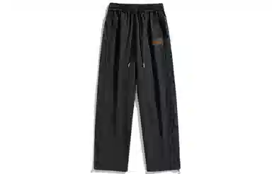 大卫贝肯 美式复古创意设计图案印花宽松百搭休闲裤 男女同款