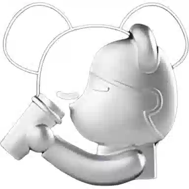 HEYTEA x BE@RBRICK Cool Black 2.0 Badge